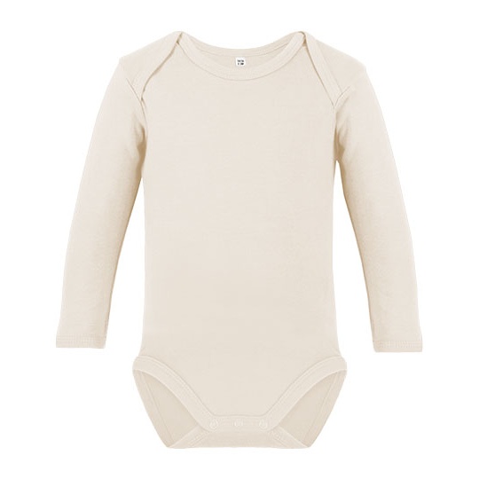 Body niemowlęce z długim rękawem X21420 - Natural