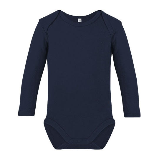 Body Niemowlęce Długi Rękaw Organiczna Bawełna X21420 - Navy