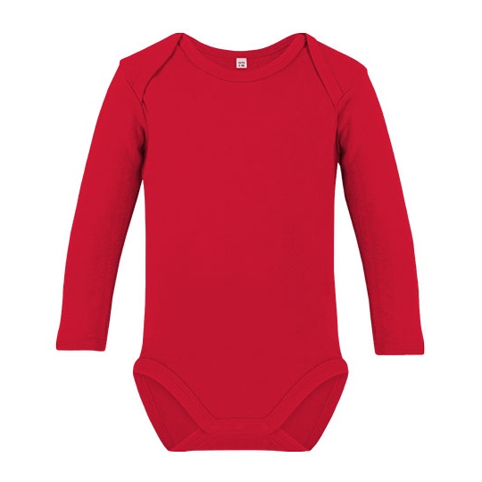 Body Niemowlece Dlugi Rekaw Organiczna Bawelna X21420 - Red