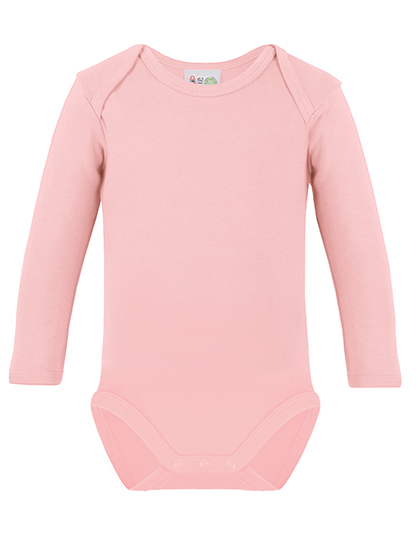 Body niemowlęce z długim rękawem X945 - Babypink