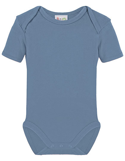 Body Niemowlęce Krótki Rękaw Bawełna Organiczna X946 - Babyblue