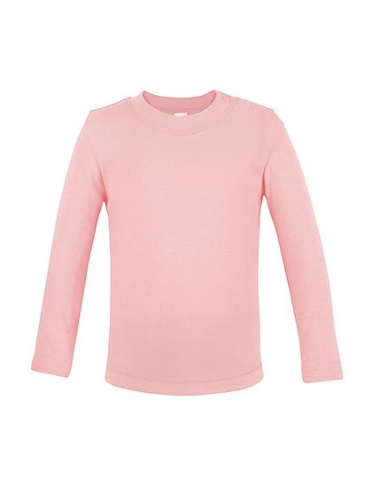Koszulka Dziecięca Długi Rękaw Bawełniana Interlock X955 - Babypink