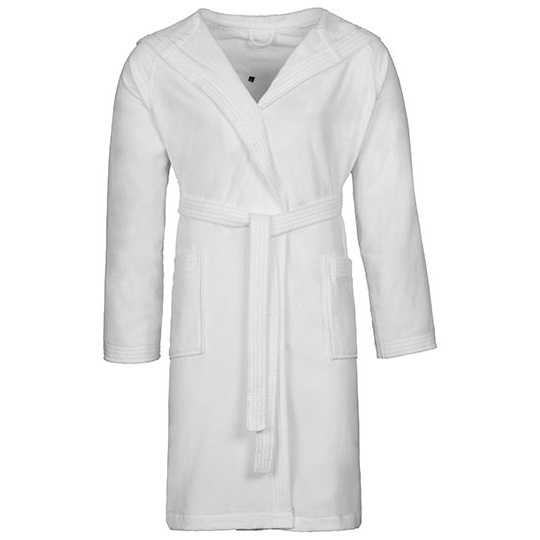 Szlafrok Unisex Welurowy Bawelniany XF400 - White