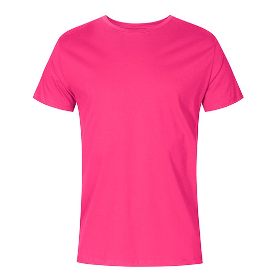 T-shirt Meski Slim Bawelna Czesana XO1400 - Bright Rose