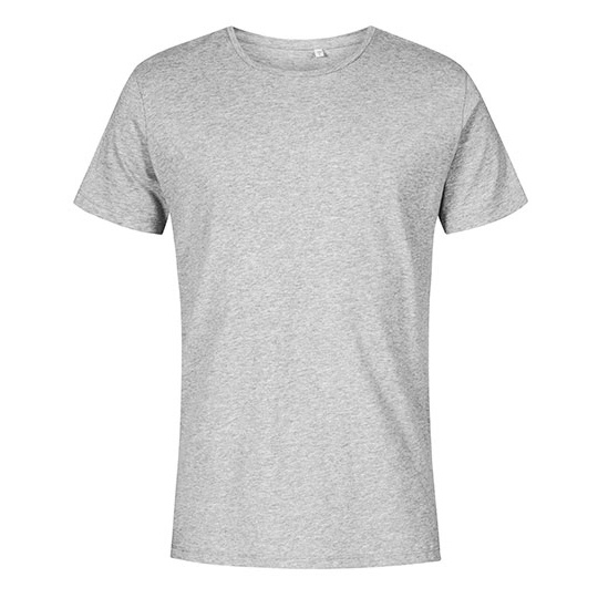 T-shirt Meski Slim Bawelna Czesana XO1400 - Heather Grey