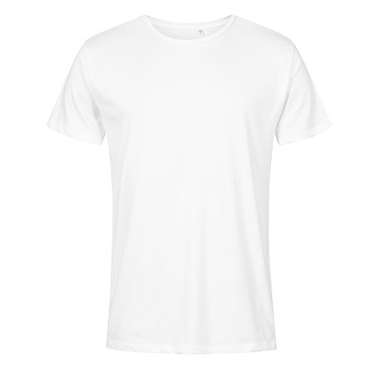 T-shirt Meski Slim Bawelna Czesana XO1400 - White