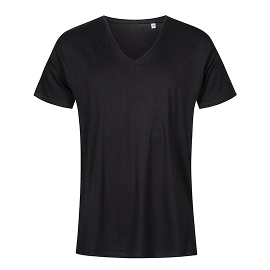 T-shirt Meski Slim Bawelna Czesana XO1425 - Black