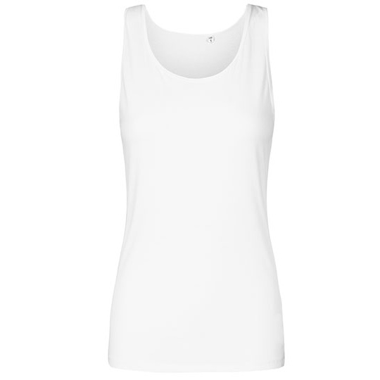 Damski top bez rekawow slim XO1451 - White