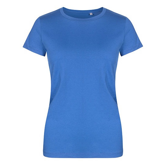 T-shirt Damski Slim Bawelniany XO1505 - Azur Blue