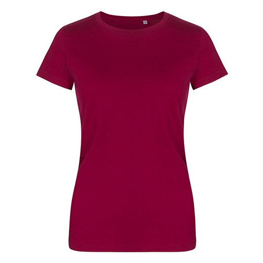 T-shirt Damski Slim Bawelniany XO1505 - Berry
