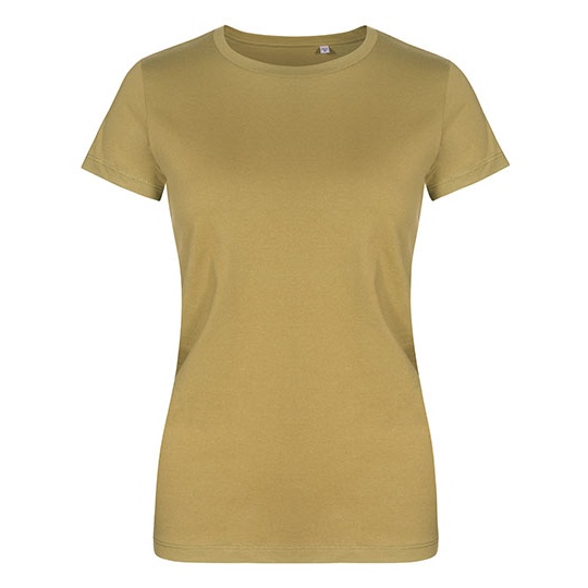 Damski T-shirt Slim XO1505 - Olive