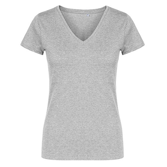 T-shirt Damski Slim Bawelna Czesana XO1525 - Heather Grey