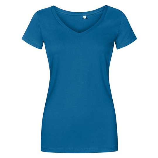 T-shirt Damski Slim Bawelna Czesana XO1525 - Petrol