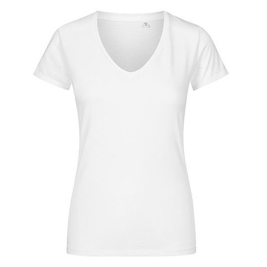 T-shirt Damski Slim Bawełna Czesana XO1525 - White