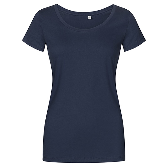 T-shirt Damski Slim Bawełniany XO1545 - French Navy