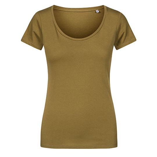 T-shirt Damski Slim Bawelniany XO1545 - Olive