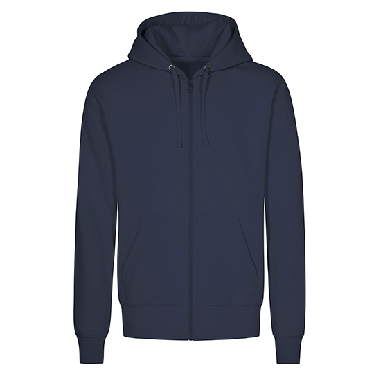 Bluza Meska Z Kapturem Na Zamek Bawelniana XO1650 - Navy