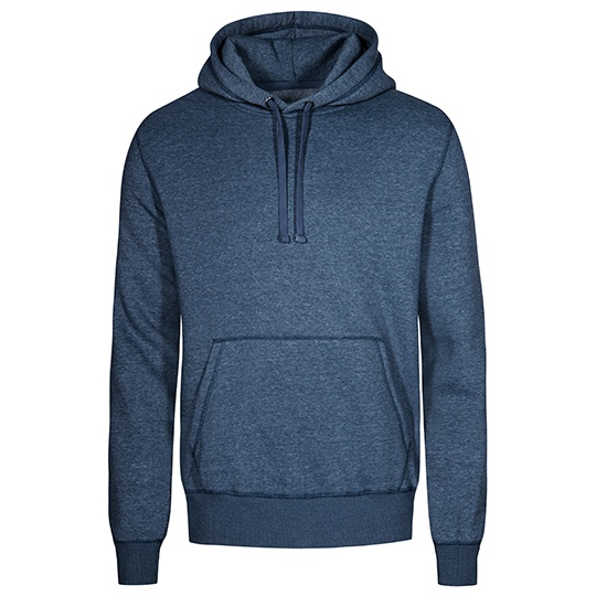 Bluza z Kapturem Molton XO1680 - Heather Navy