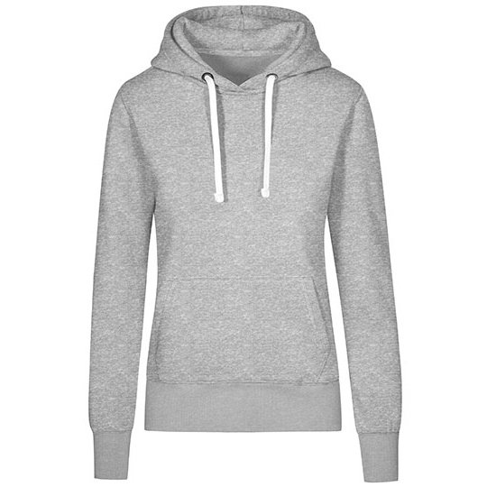 Bluza Damska z Kapturem Molton XO1781 - Heather Grey