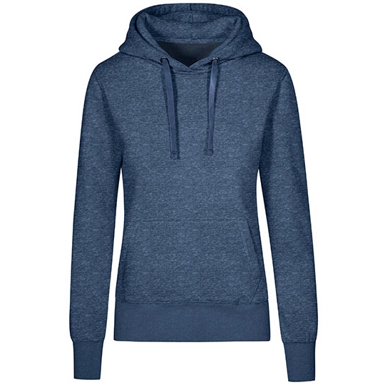 Bluza Damska z Kapturem Molton XO1781 - Heather Navy