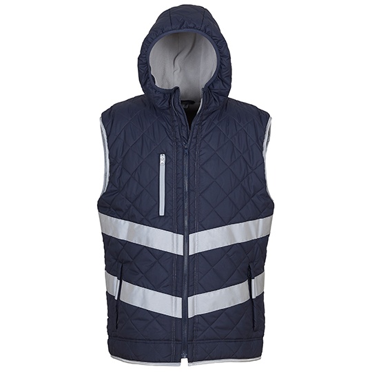 Kamizelka Odblaskowa z Kapturem Pikowana Hi-Vis YK007 - Navy