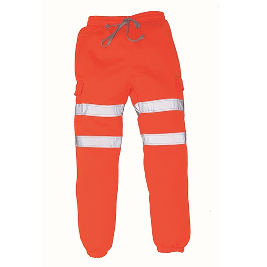 Spodnie Robocze Odblaskowe Poliestrowe ze Sciagaczami YK016T - Hi-Vis Orange