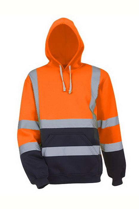 Bluza Męska Ostrzegawcza Poliestrowa YK05 - Hi-Vis Orange & Navy