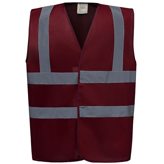 Kamizelka Ostrzegawcza Odblaskowa YK100 - Maroon