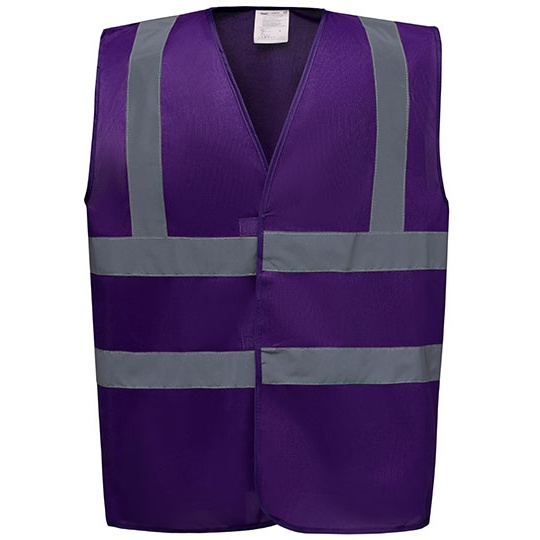 Kamizelka Ostrzegawcza Odblaskowa YK100 - Purple