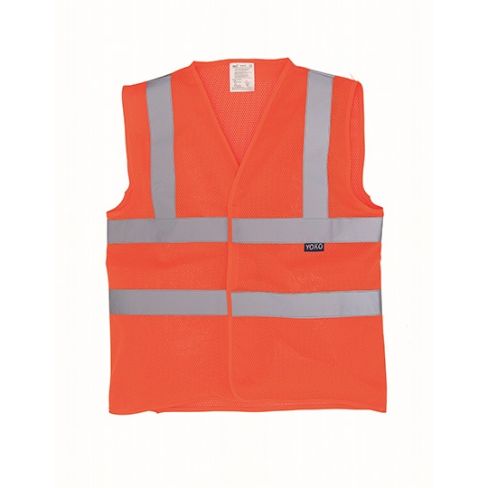 Kamizelka Klasyczna Siatkowa Oddychająca YK120 - Hi-Vis Orange