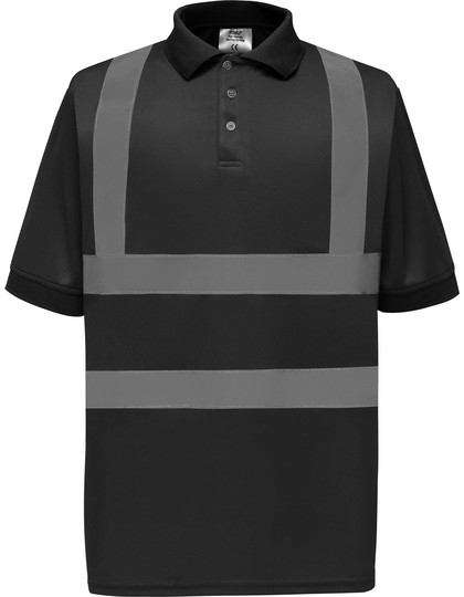 Koszulka Polo Hi-Vis YK210 - Black