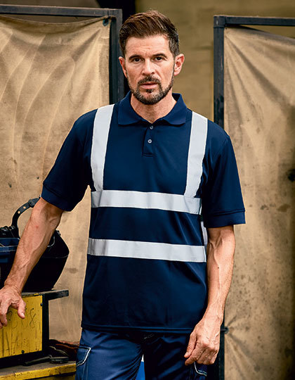 Koszulka Polo Hi-Vis YK210 - Navy