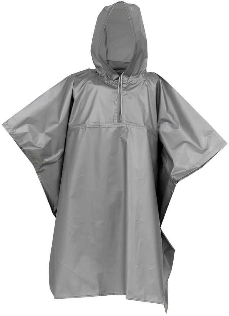 Nieprzemakalne poncho oversize YK470 - Silver