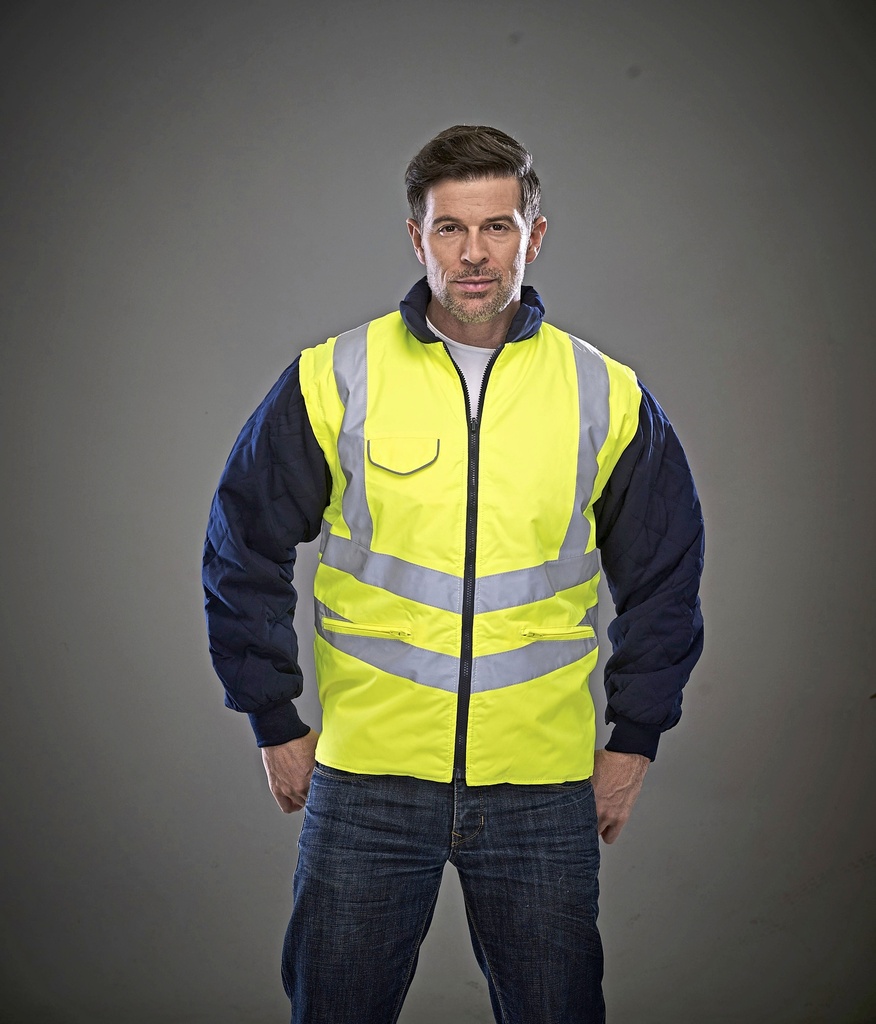 Kurtka Ochronna Wodoodporna Odblaskowa YK703 - Hi-Vis Yellow