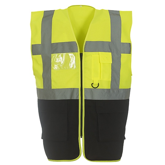 Kamizelka Robocza Odblaskowa YK801 - Hi-Vis Yellow & Black