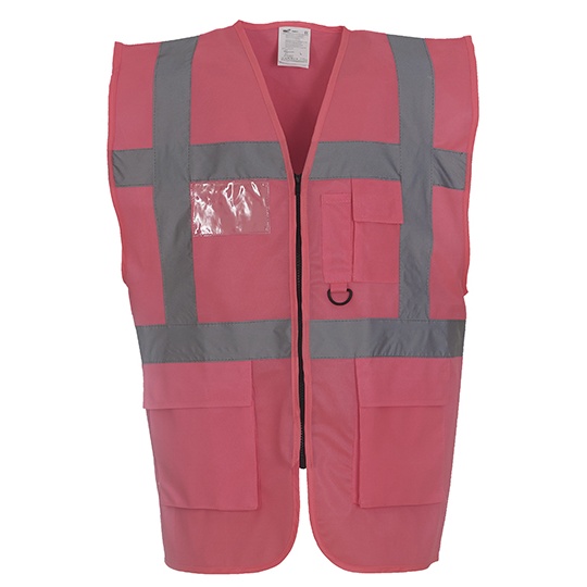 Kamizelka Robocza Odblaskowa YK801 - Pink