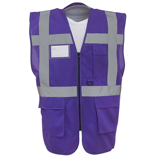 Kamizelka Robocza Odblaskowa YK801 - Purple
