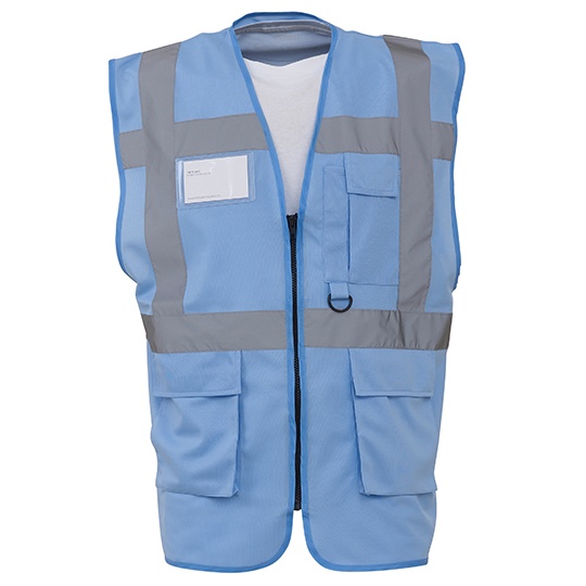 Kamizelka Robocza Odblaskowa YK801 - Sky Blue