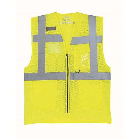 Kamizelka Ostrzegawcza Siatkowa z Poliestru Recyklingowego YK820 - Hi-Vis Yellow