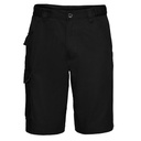 Szorty Męskie Klasyczne Twill Cargo Z002 - Black