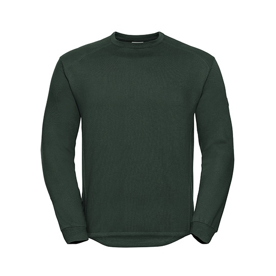Bluza Klasyczna Czesana Bawelna Plamoodporna Z013 - Bottle Green