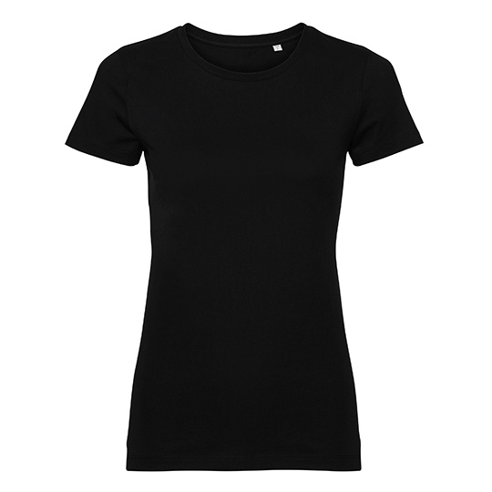 T-shirt Damski Slim Fit Bawelna Organiczna Z108F - Black