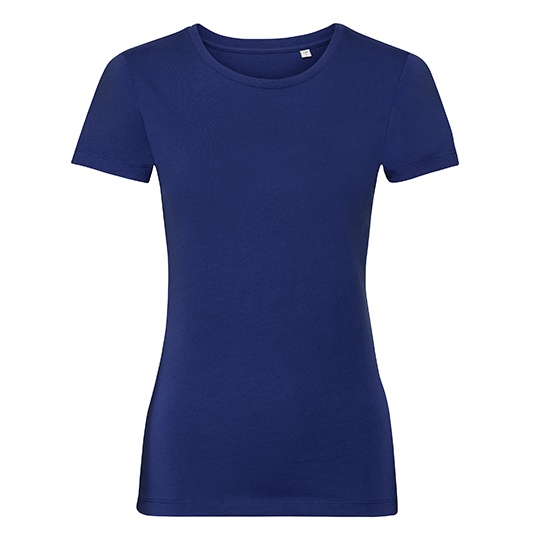 T-shirt Damski Slim Fit Bawelna Organiczna Z108F - Bright Royal