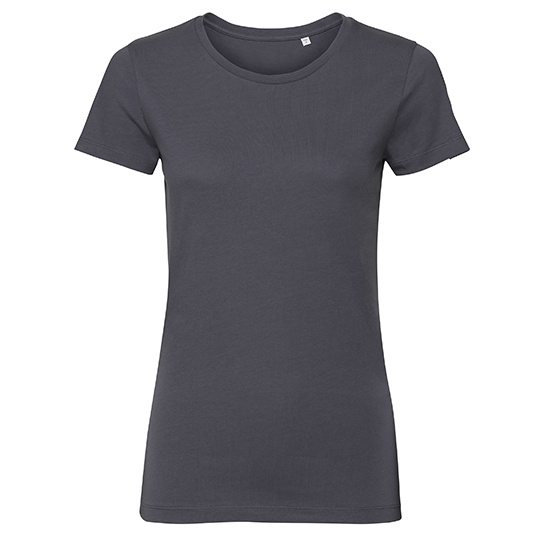 T-shirt Damski Slim Fit Bawelna Organiczna Z108F - Convoy Grey (Solid)