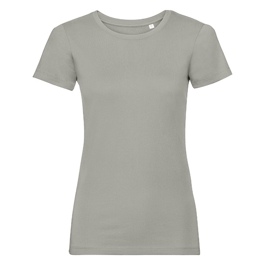 T-shirt Damski Slim Fit Bawelna Organiczna Z108F - Stone