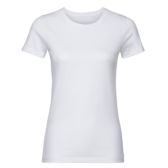 T-shirt Damski Slim Fit Bawelna Organiczna Z108F - White