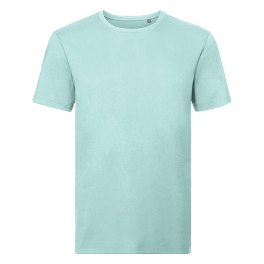 T-shirt Meski Slim Bawelna Organiczna Z108M - Aqua