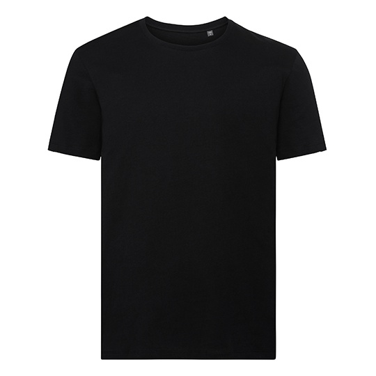 T-shirt Męski Slim Bawełna Organiczna Z108M - Black