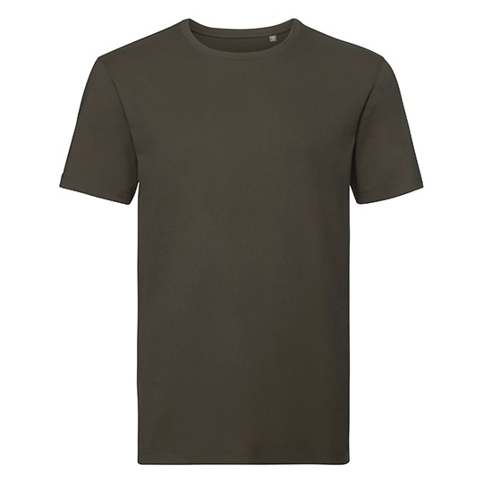 T-shirt Meski Slim Bawelna Organiczna Z108M - Dark Olive