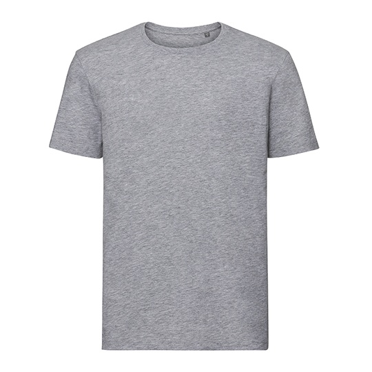 T-shirt Meski Slim Bawelna Organiczna Z108M - Light Oxford (Heather)